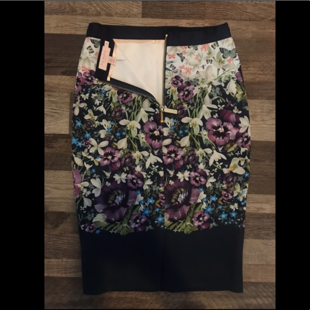 Ted Baker Entangled Enchantment Floral Skirt - Picture 3 of 4